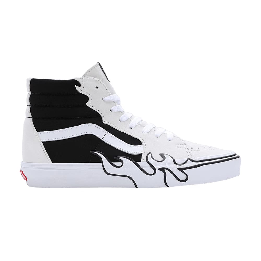 Vans Sk8-Hi Flame - White Black