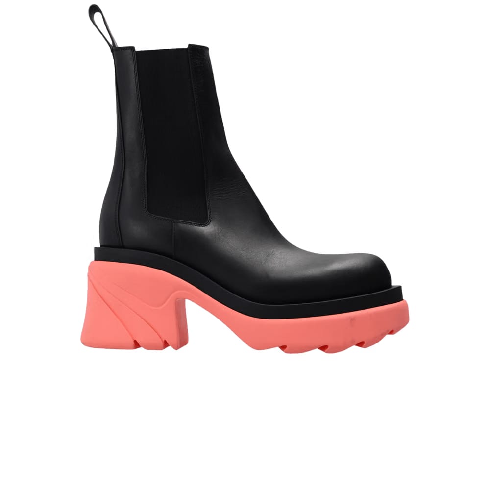 Bottega Veneta Wmns Flash Chelsea Boot 'Black Flamingo'