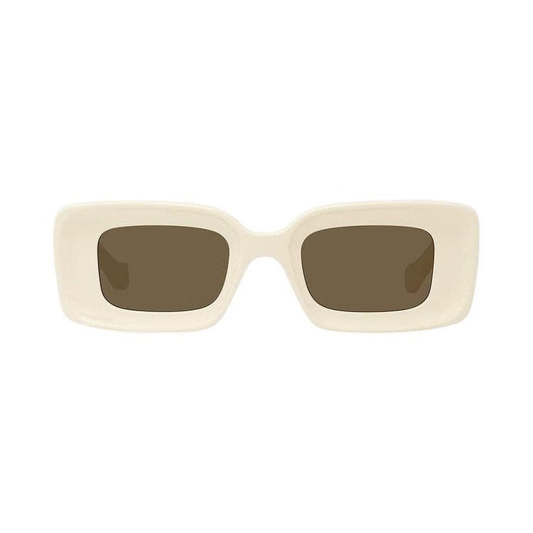 Loewe Chunky Anagram Sunglasses Ivory/Brown