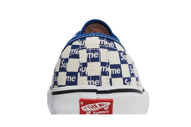 Supreme x Vans Authentic Pro Checkered Blue
