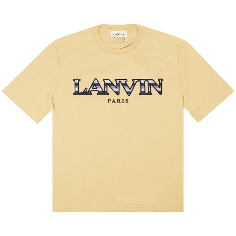Lanvin Curb Logo T-Shirt Light Beige