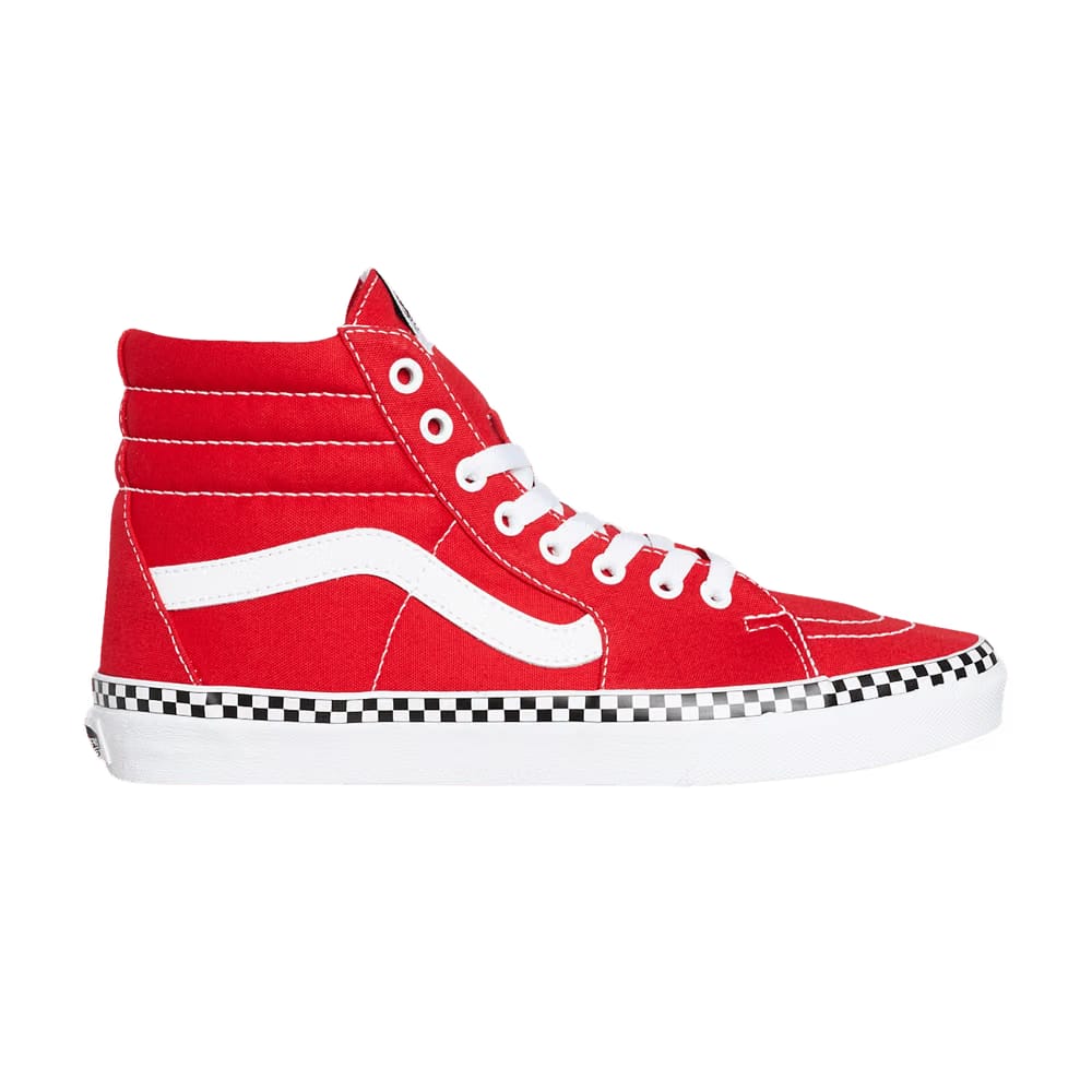 Vans Sk8-Hi Check Foxing - Racing Red