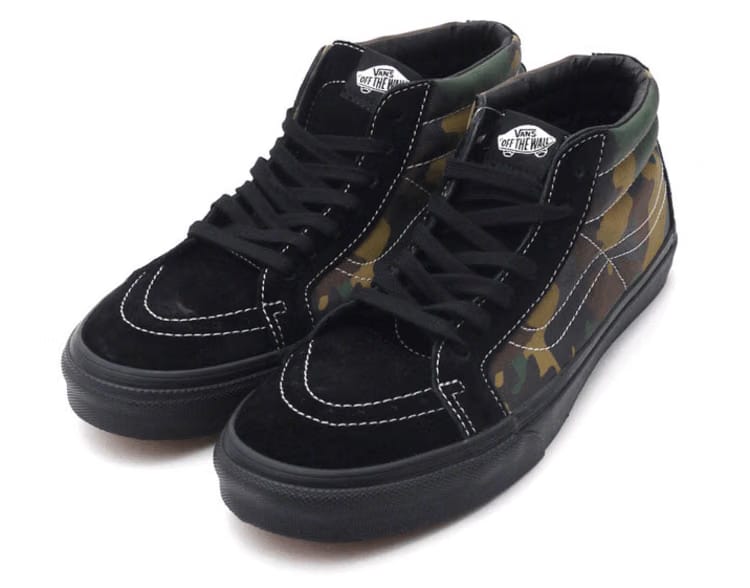 Vans Supreme x Sk8-Mid Reissue Woodland Camo