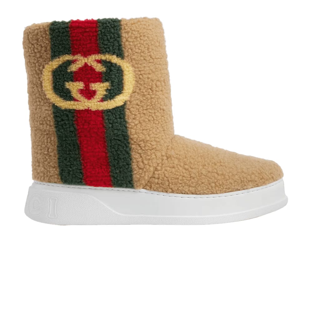 Gucci Ankle Boot Interlocking G - Salty Caramel