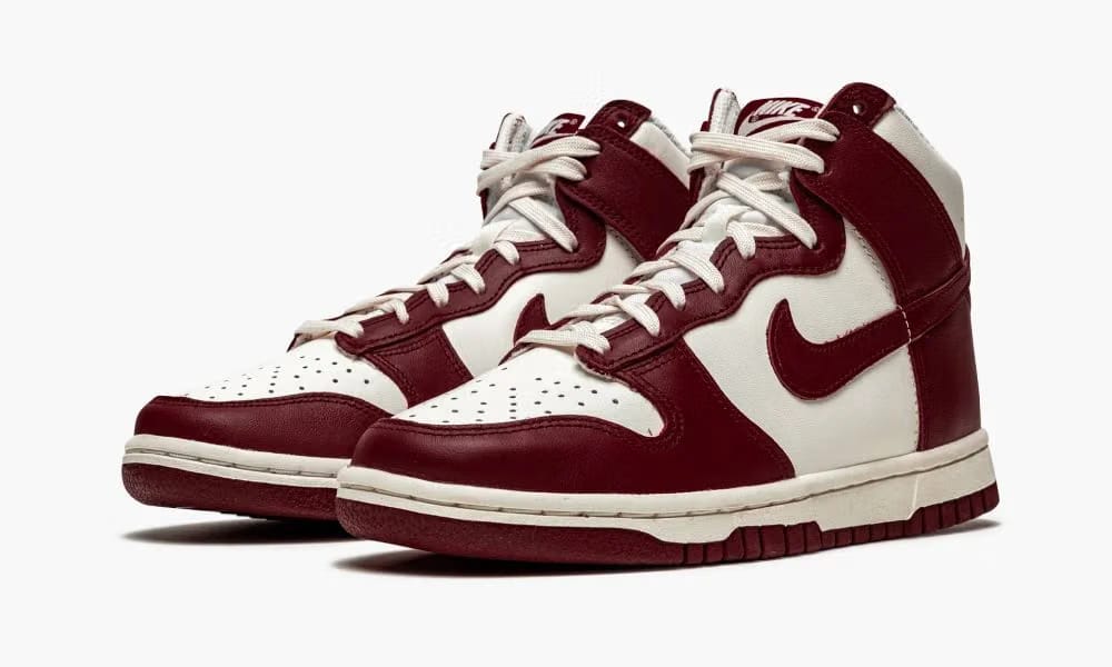 Nike Dunk High Off White Team Red W