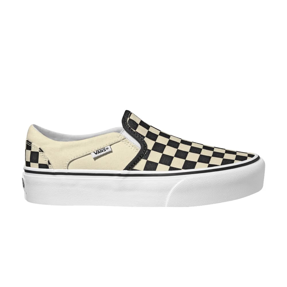 Vans Wmns Asher Platform 'Checkerboard - Black White'