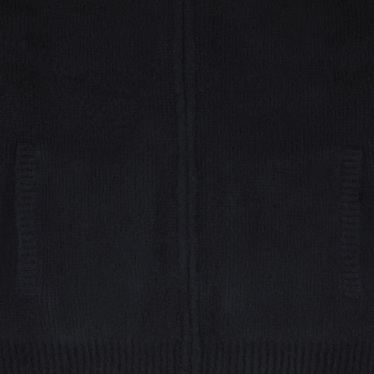 Supreme Sleeve Stripe Zip Up Sweater Black