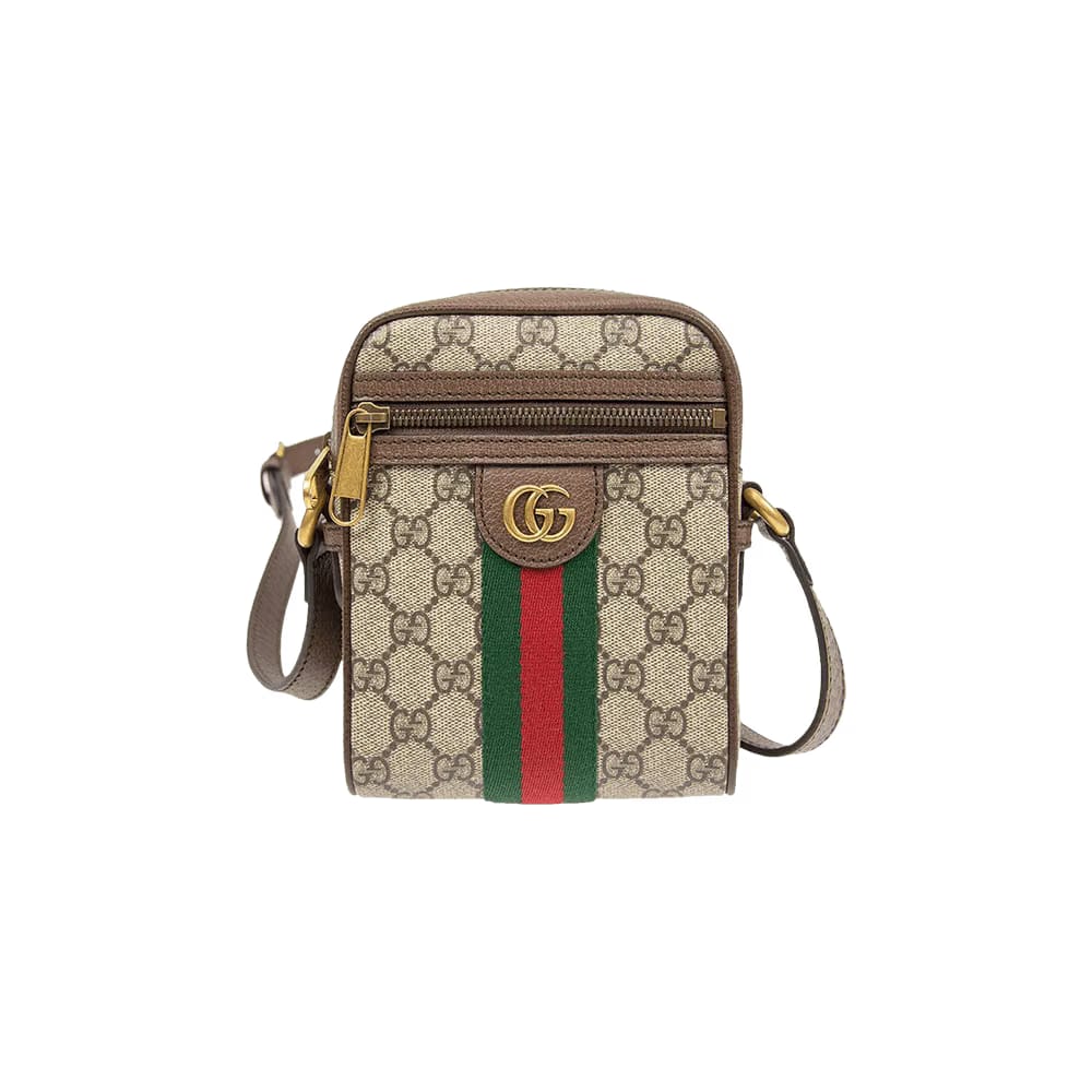 Gucci GG Supreme Ophidia Shoulder Bag Beige