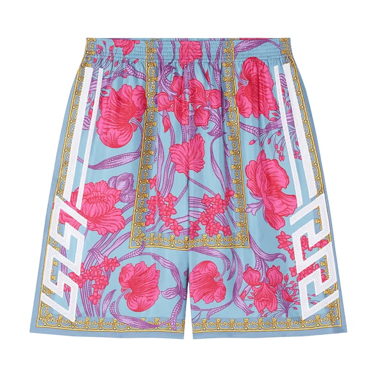 Versace Printed Shorts Purple/Pink
