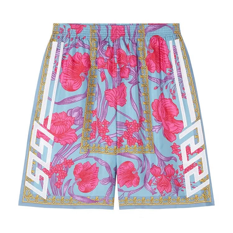 Versace Printed Shorts Purple/Pink