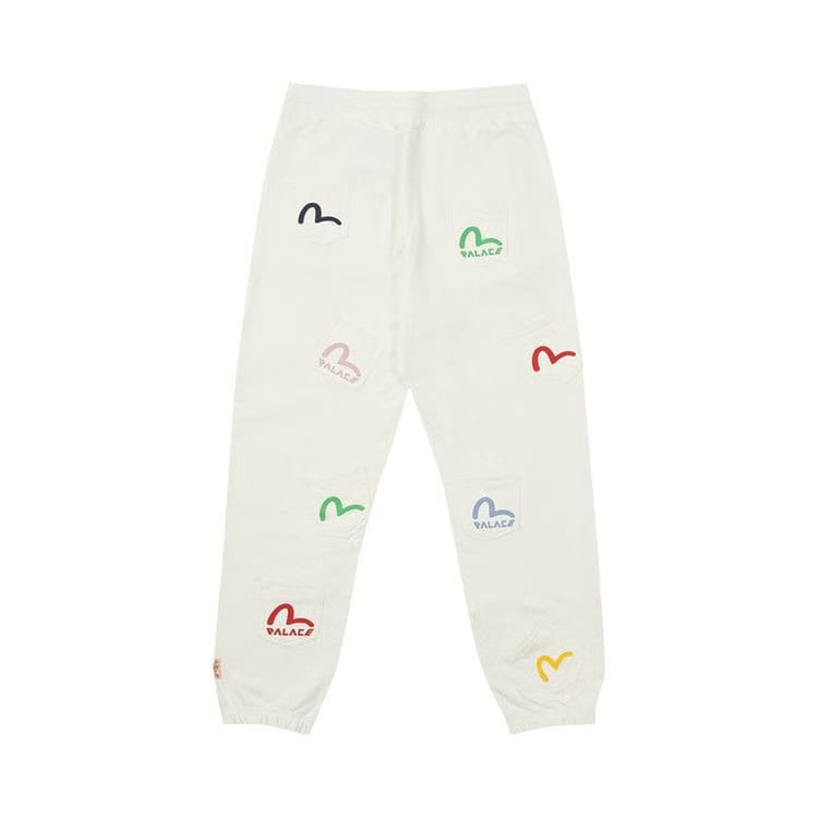 Palace x Evisu Multi Pocket Jogger Egret