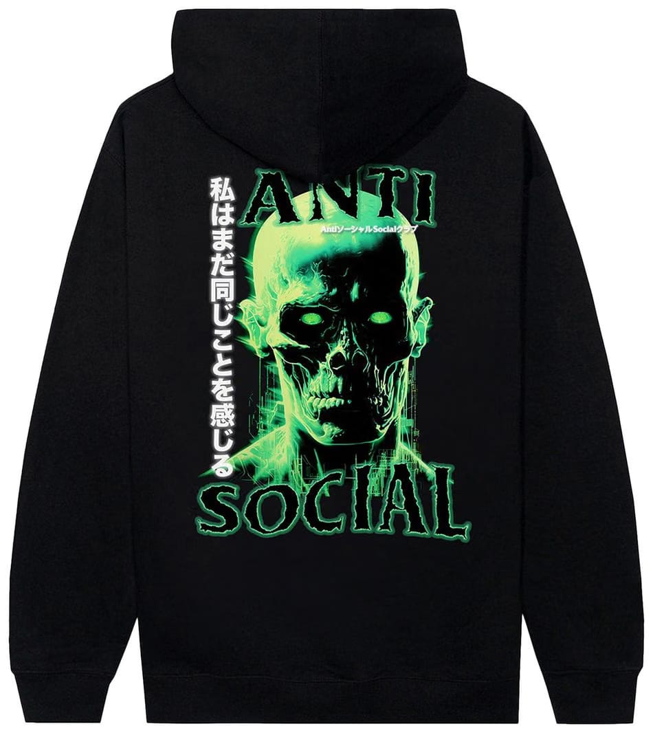 Anti Social Social Club Cannibal Hoodie Black