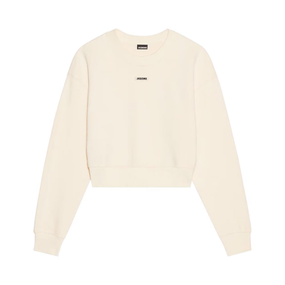 Jacquemus Le Sweatshirt Gros Grain Light Beige
