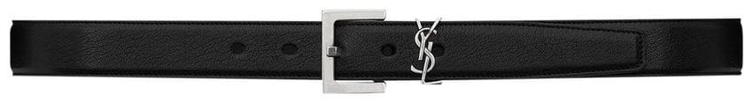Saint Laurent Monogram Belt Nero