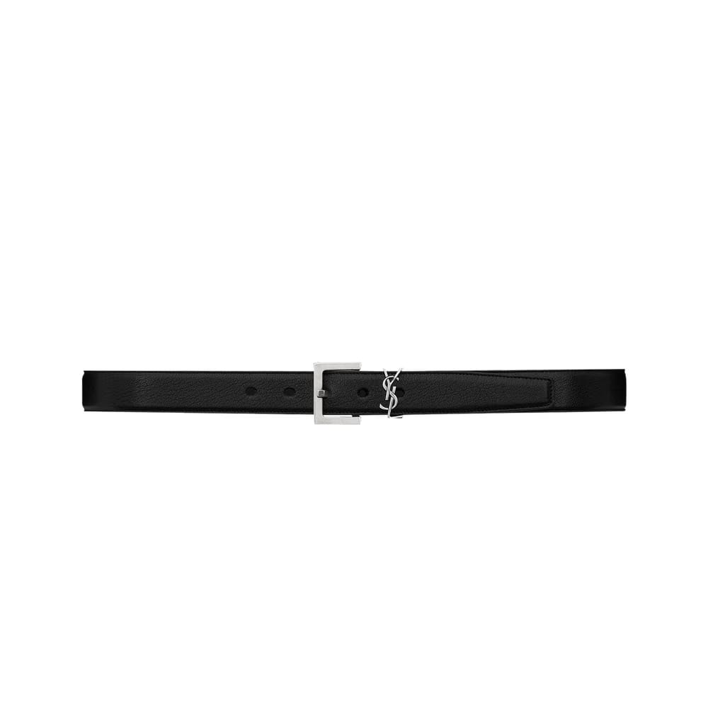 Saint Laurent Monogram Belt Nero