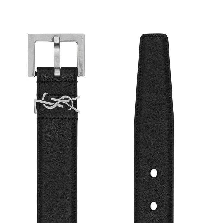 Saint Laurent Monogram Belt Nero