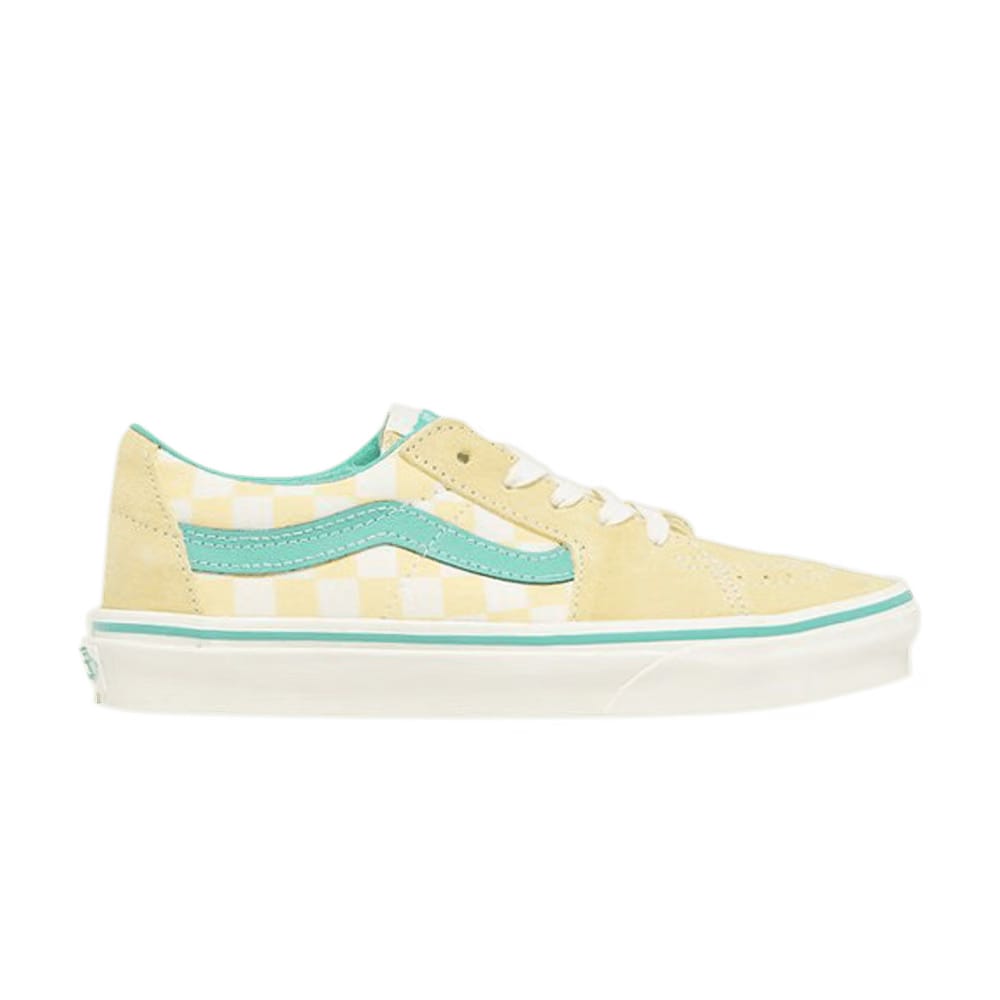Vans Sk8-Low Checkerboard - Banana Cream