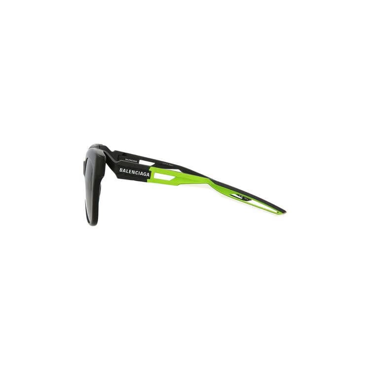 Balenciaga Square Sunglasses Black/Green/Grey