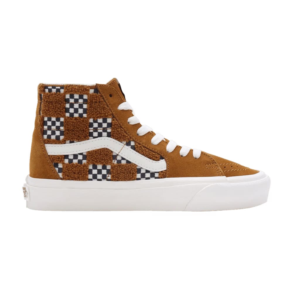 Vans Sk8-Hi Tapered Tufted Check - Golden Brown