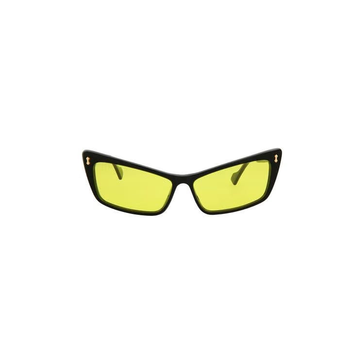 Gucci Cat Eye Sunglasses Black/Yellow