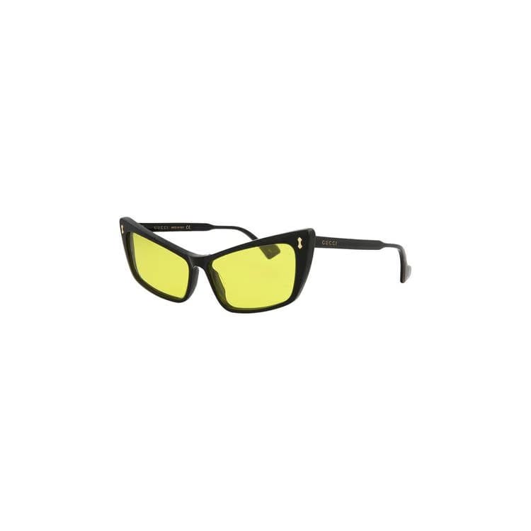 Gucci Cat Eye Sunglasses Black/Yellow