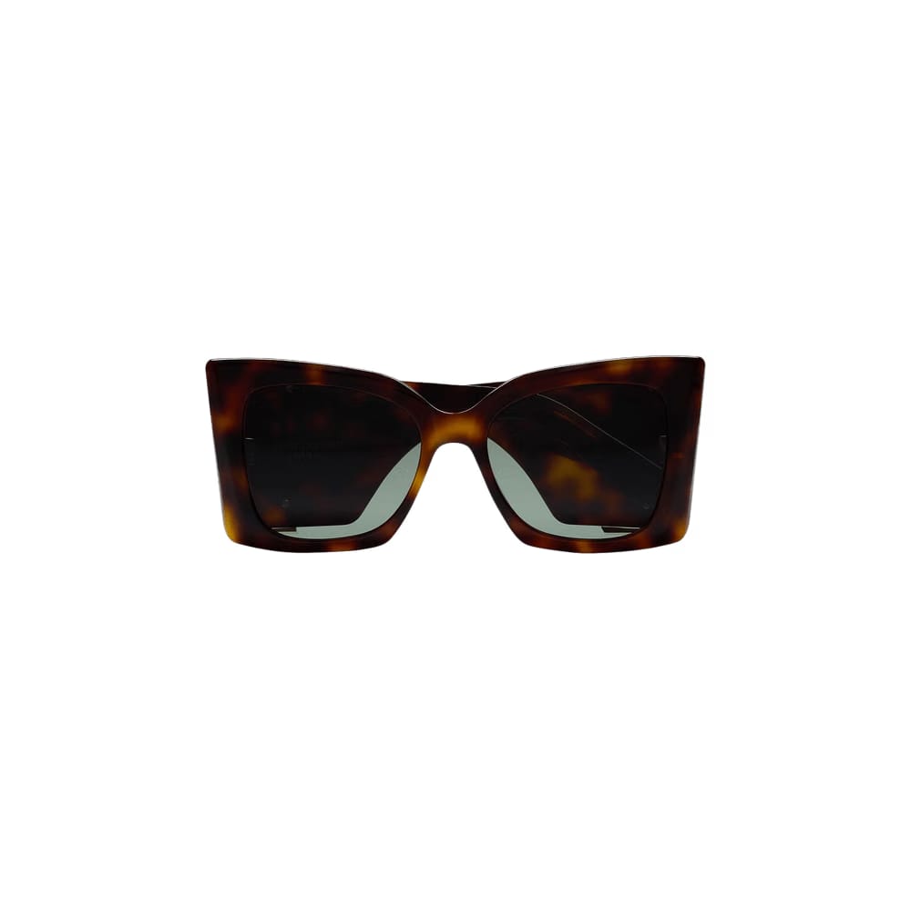 Saint Laurent Oversize Cat Eye Sunglasses Havana