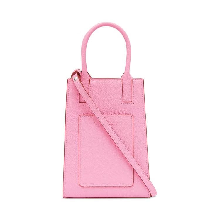 Burberry Micro Grainy Leather Frances Tote Primrose Pink