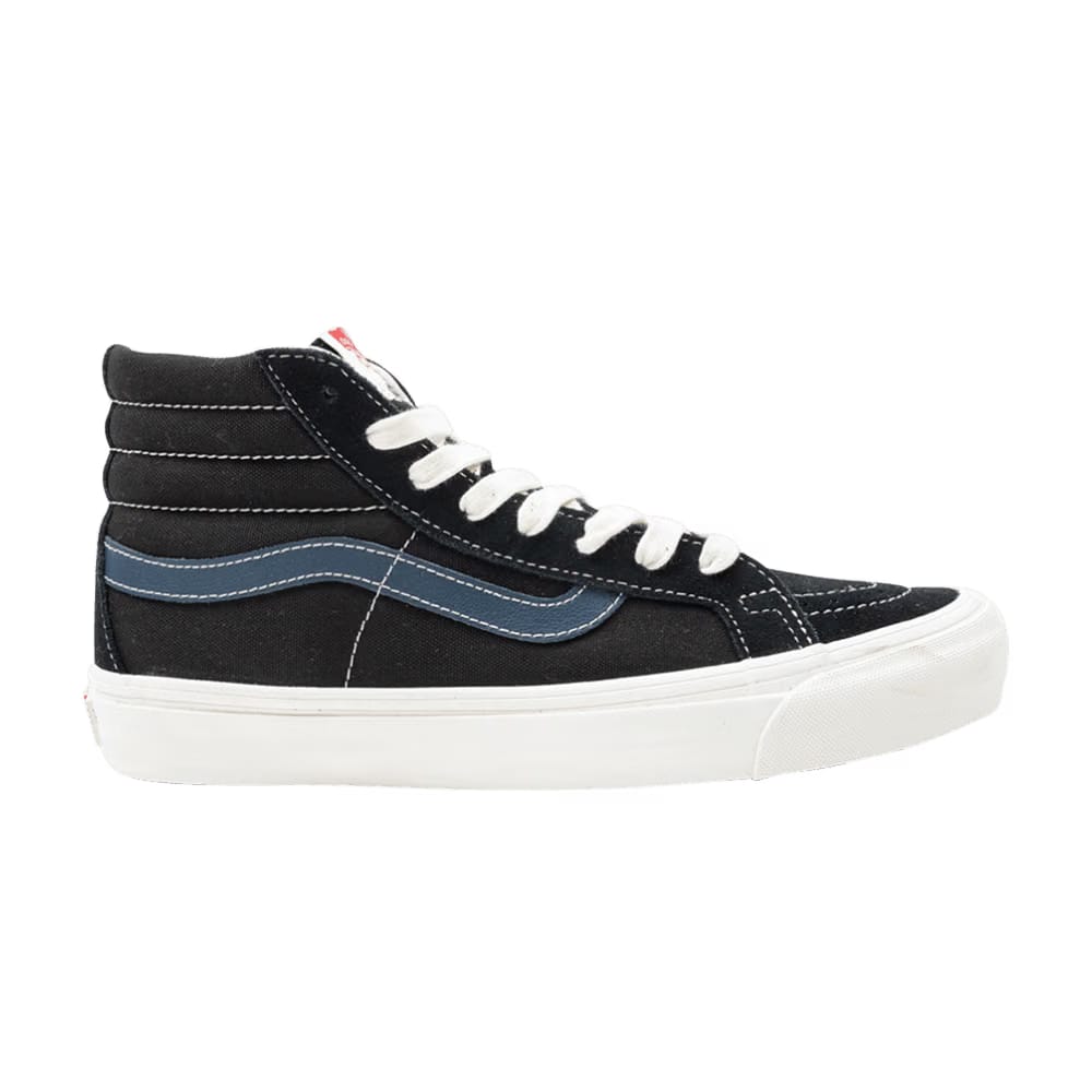 Vans Sk8-Hi LX Suede Canvas Black Dress Blue