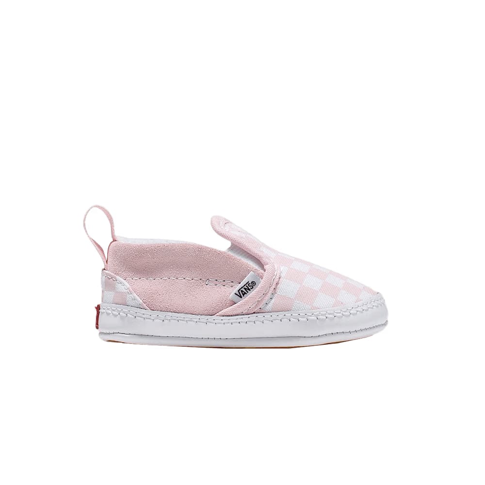 Vans Classic Slip-On V Crib Checkerboard - Pink True White