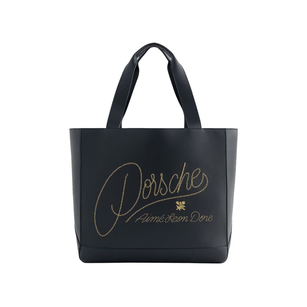 Aimé Leon Dore x Porsche 356 Leather Tote Navy
