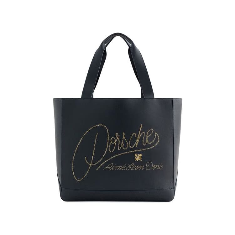 Aimé Leon Dore x Porsche 356 Leather Tote Navy