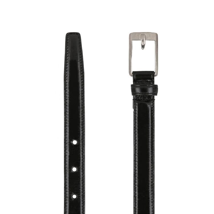 Saint Laurent Thin Leather Belt Black