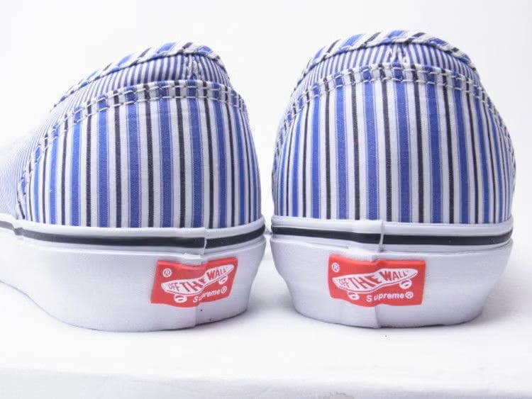Supreme x Comme des Garçons x Vans Authentic Pro Pinstripe