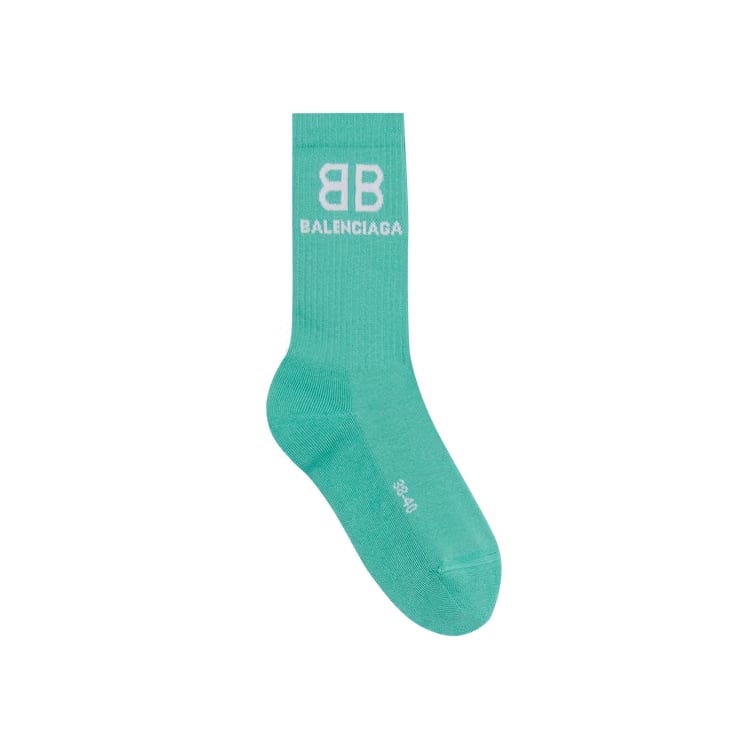 Balenciaga Tennis Socks Mint/White