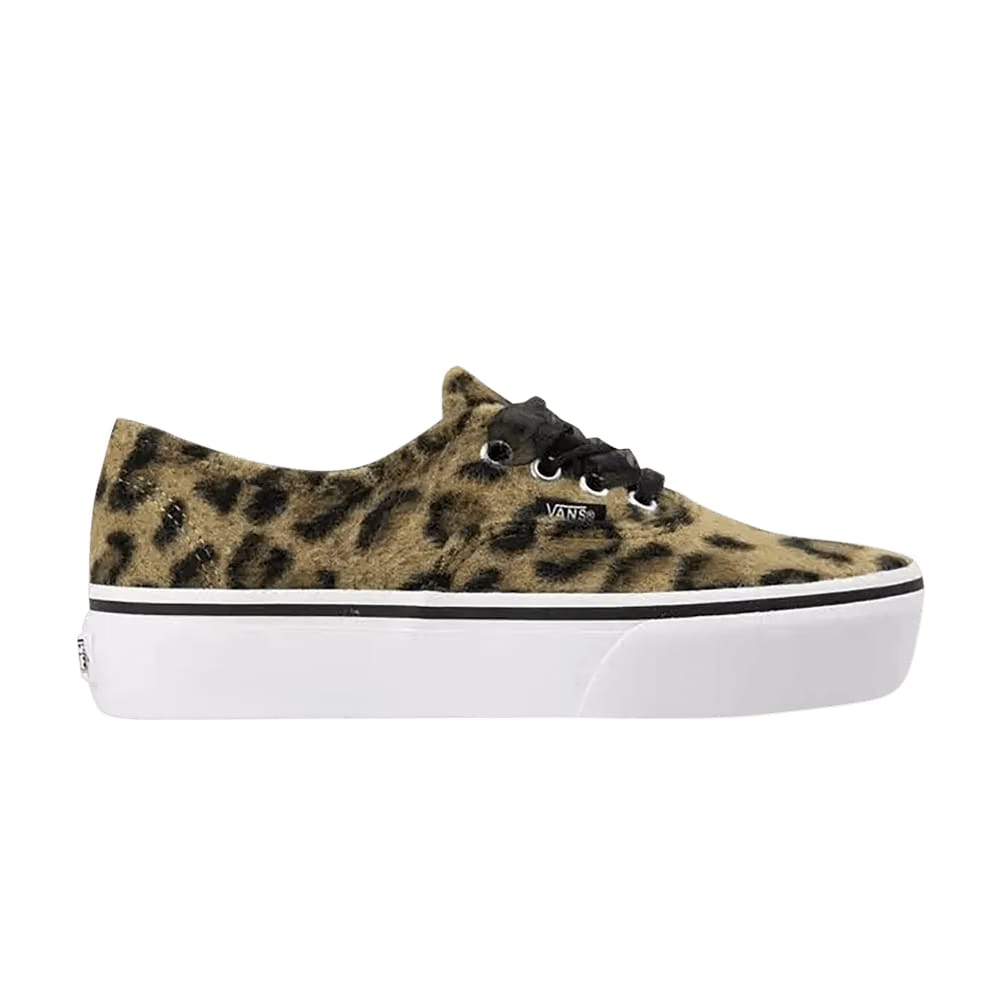 Vans Authentic Platform 2.0 Fuzzy Leopard