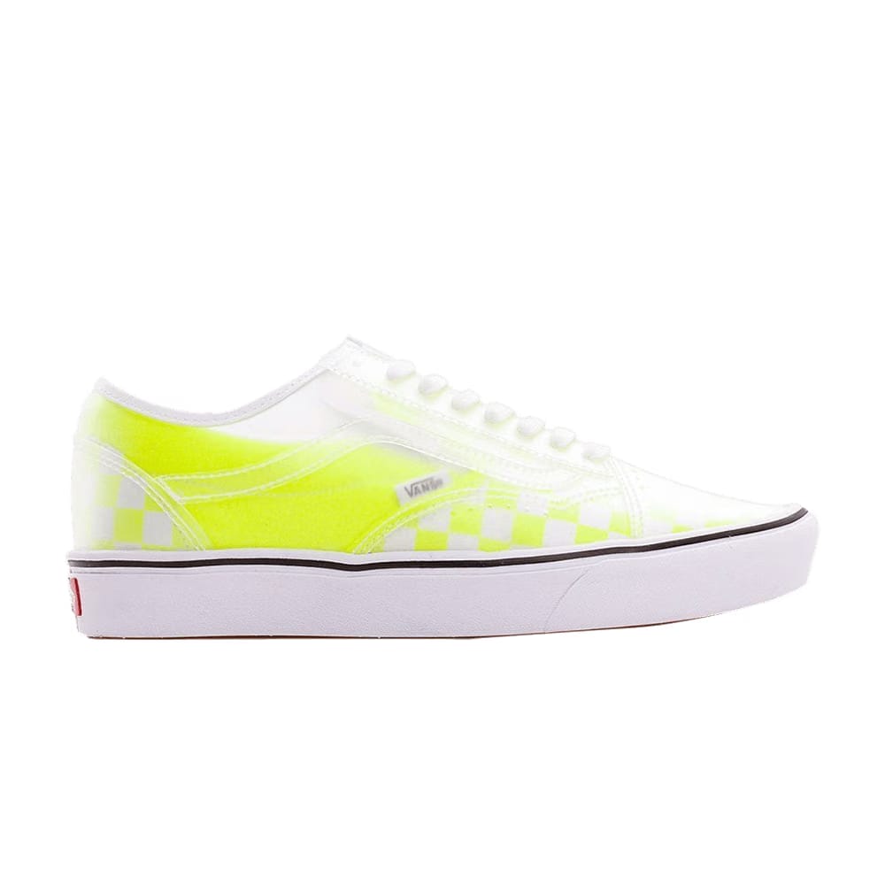 Vans ComfyCush Slip-Skool Safety Yellow Checkerboard
