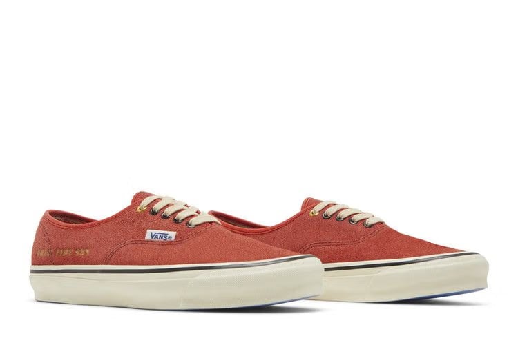 Vans Julian Klincewicz x Vault OG Authentic SP LX Pale Fire Sky - Cherry Tomato