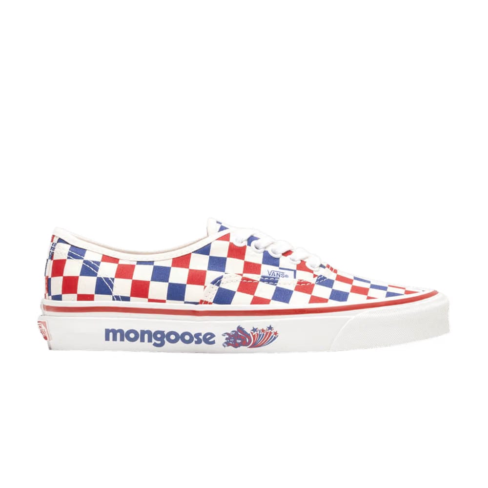 Our Legends x Vans Authentic 44 DX Mongoose - Red Blue Checkerboard