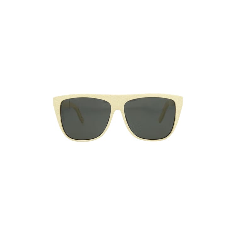 Saint Laurent Square Sunglasses Ivory/Grey