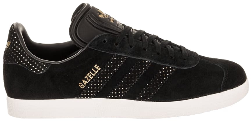 Adidas Gazelle Core Black Gold Metallic W