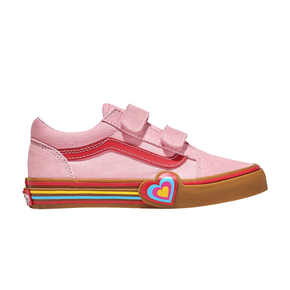 Vans Old Skool V Kids Pink Heart