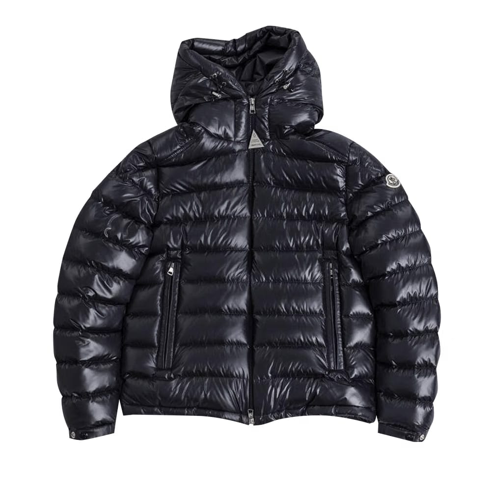 Moncler Hooded Down Jacket Navy