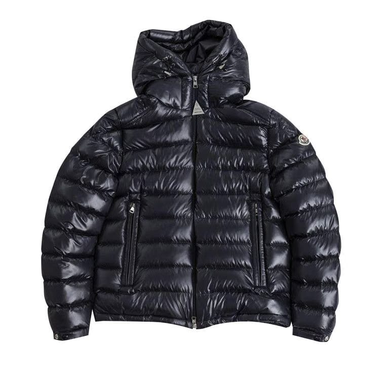 Moncler Hooded Down Jacket Navy