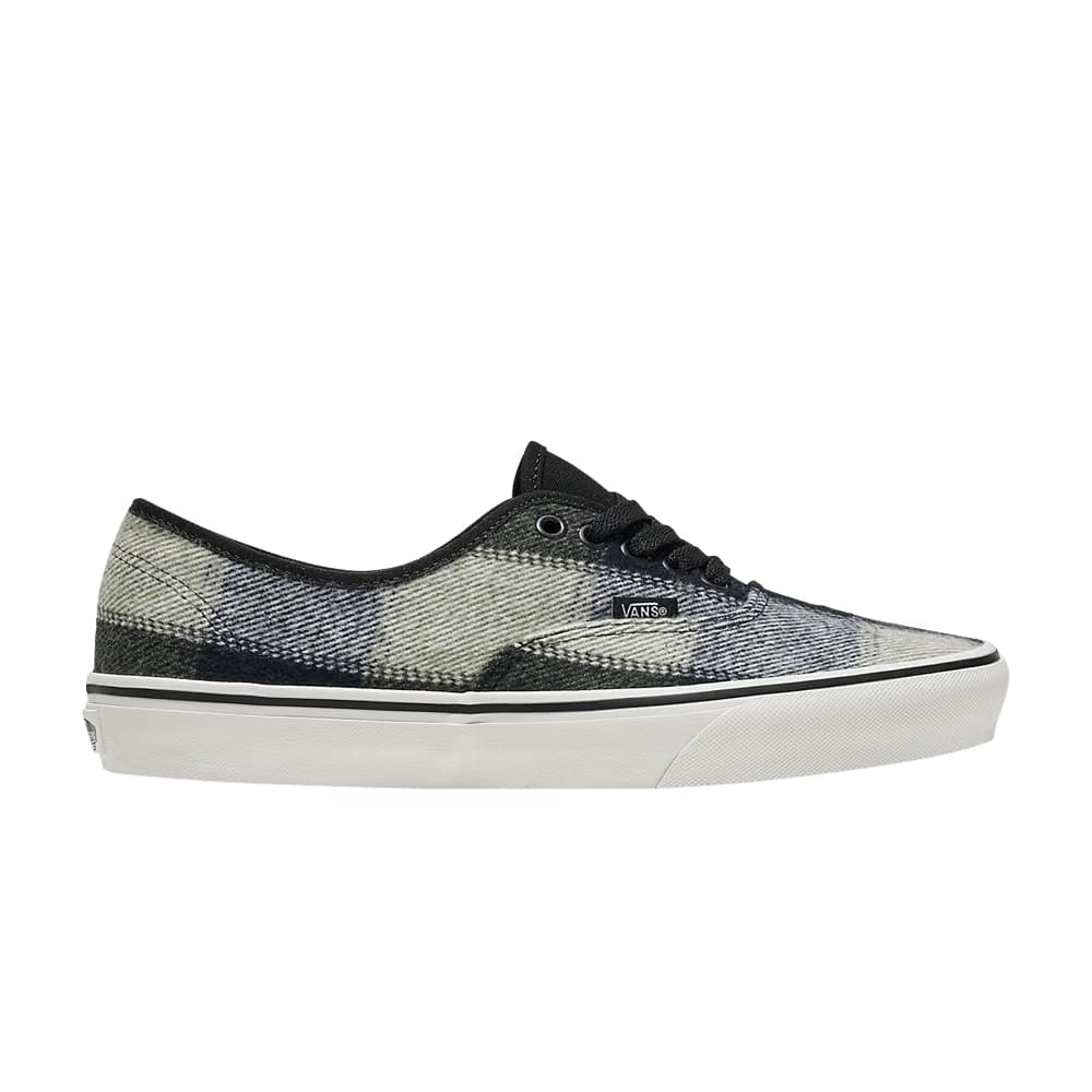 Vans Authentic Brushed Plaid - Olive Green Black