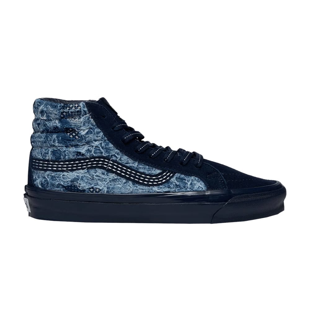 FDMTL x Vans OG Sk8-Hi LX Distressed Indigo