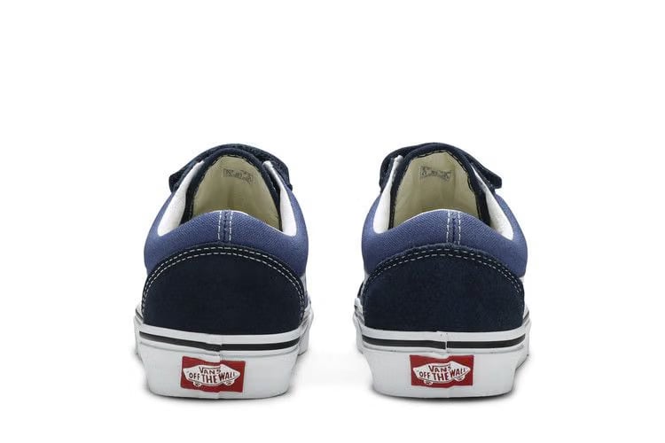 Vans Old Skool Suede Canvas Velcro Dress Blue