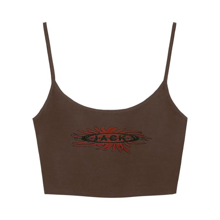 Cactus Jack by Travis Scott Sunshine Cropped Tank Brown