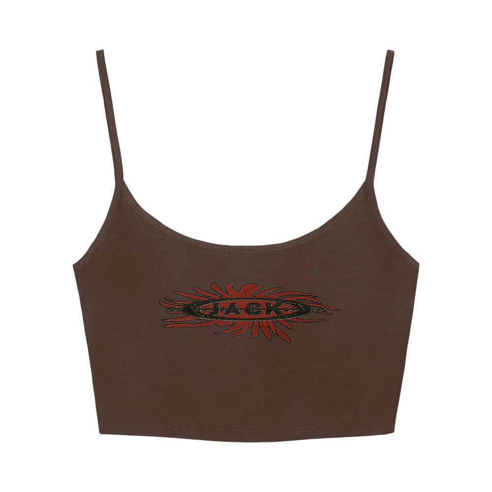 Cactus Jack by Travis Scott Sunshine Cropped Tank Brown