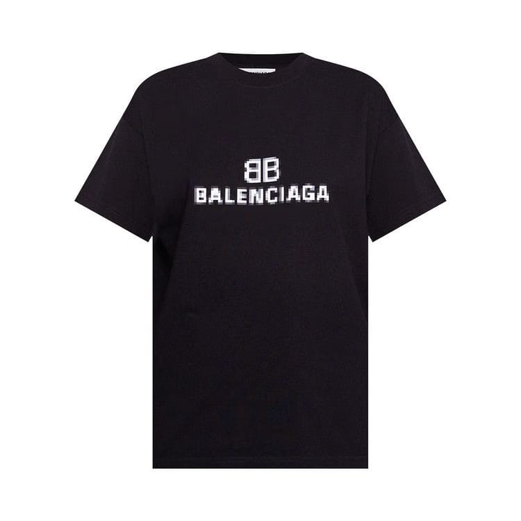 Balenciaga BB Pixel T-Shirt Black