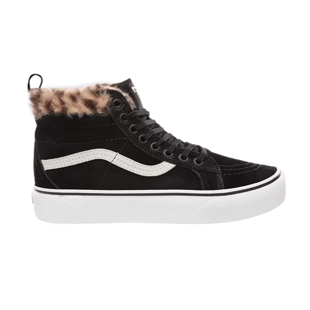 Vans Sk8-Hi Platform MTE Black Leopard Fur
